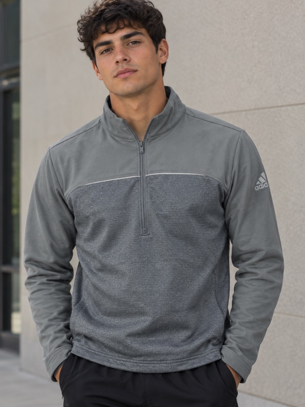 Men's Adidas 1/4 Zip Pullover Size Small